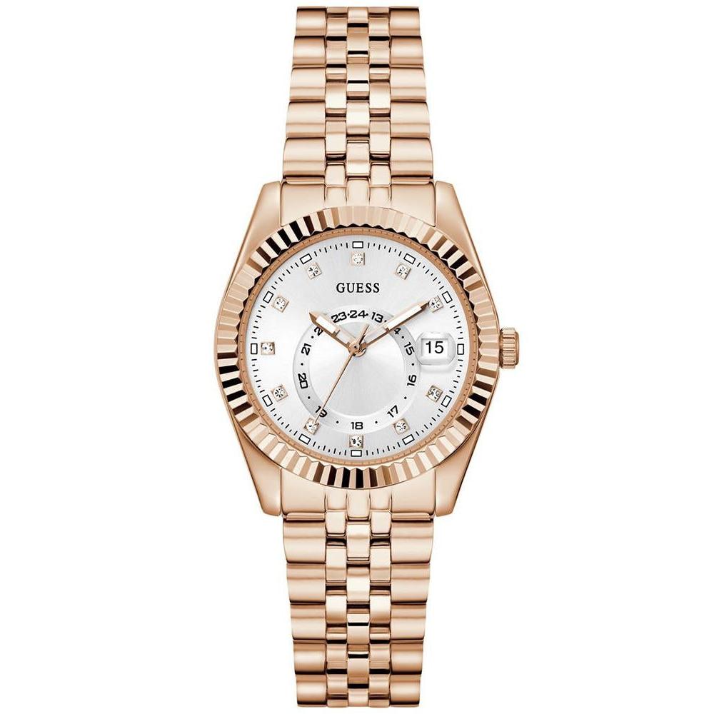 Orologio Guess Donna GW0936L4 Silicone Bianco Oro Rosa