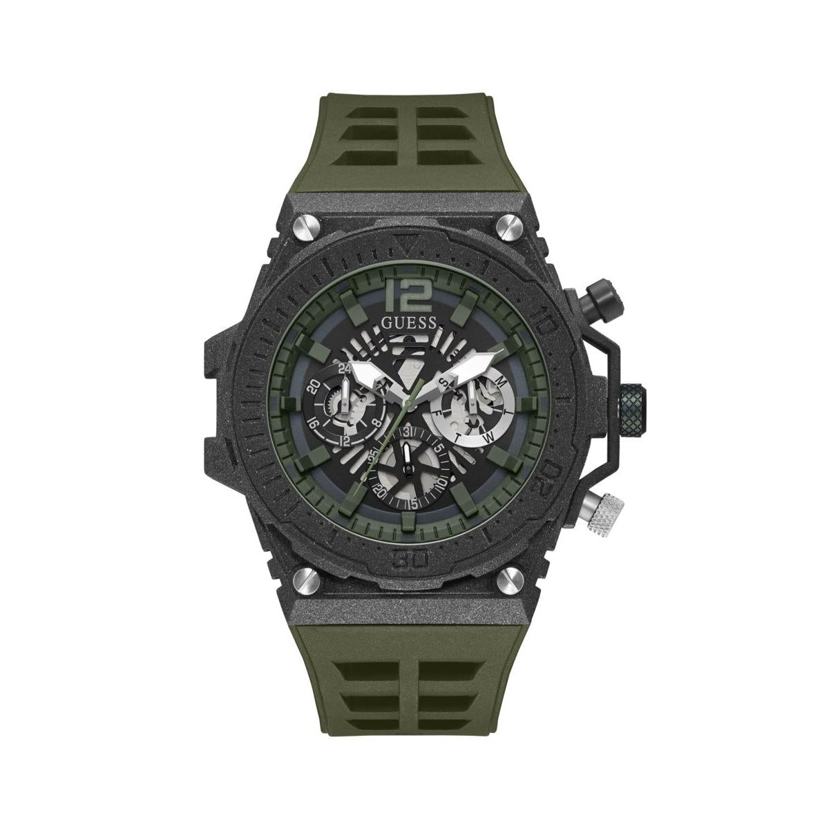 Orologio Guess Uomo GW0325G2 Cronografo Acciaio Nero Blu