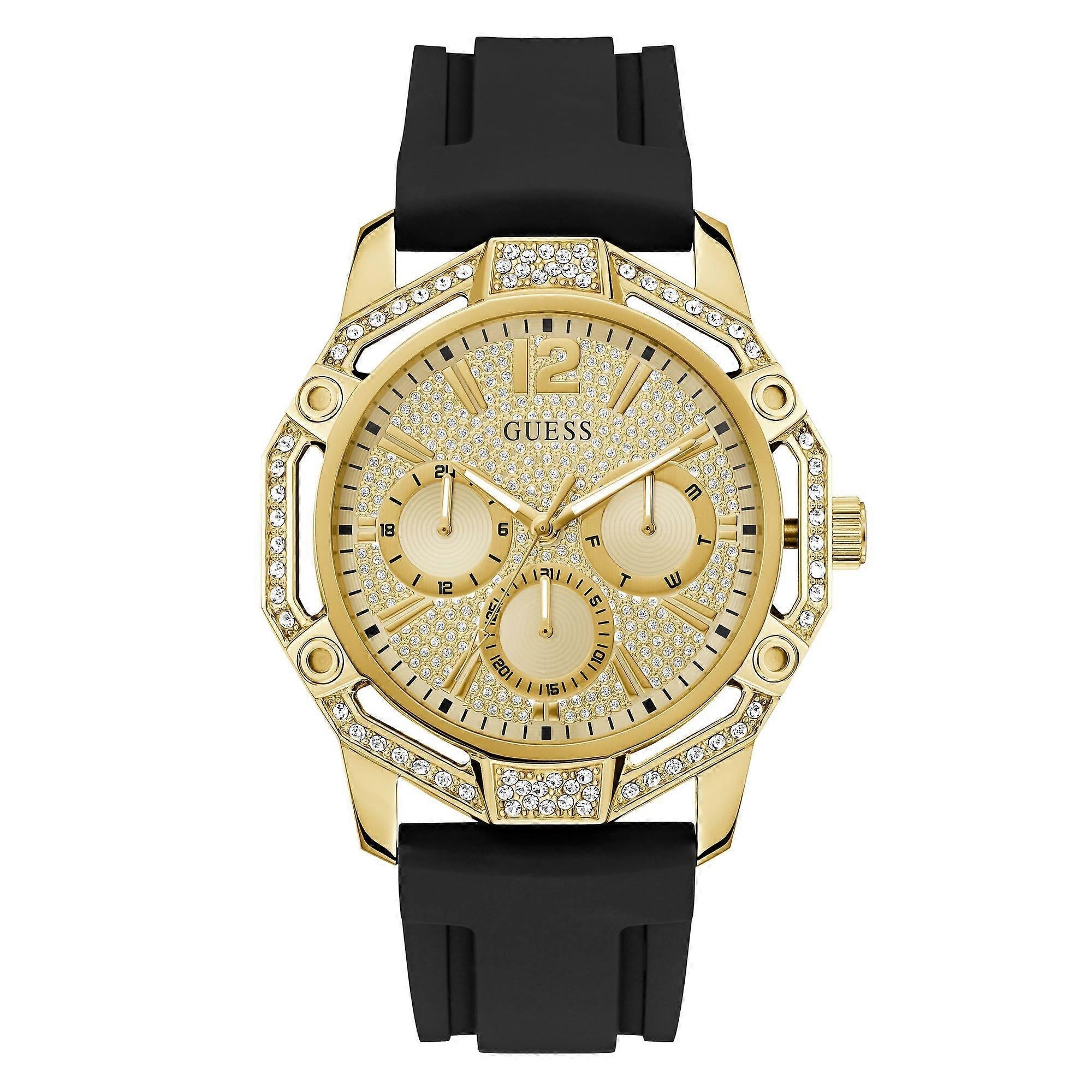 Orologio Guess Uomo GW0954G2 Cronografo Acciaio Nero Blu