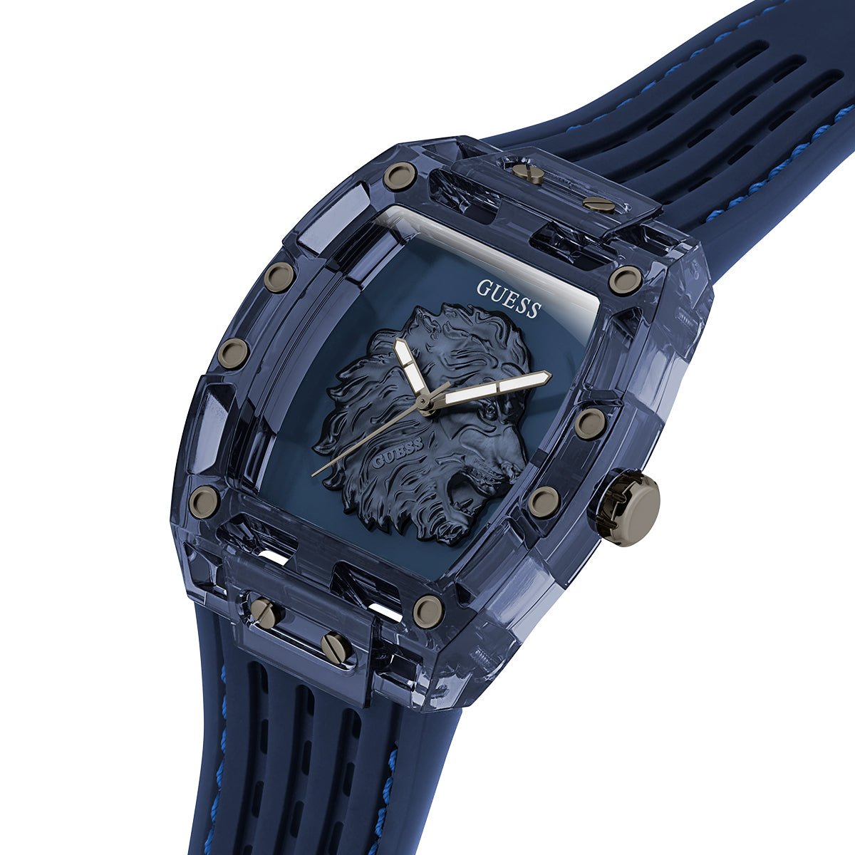 Orologio Guess Uomo GW0959G1 Cronografo Acciaio Blu
