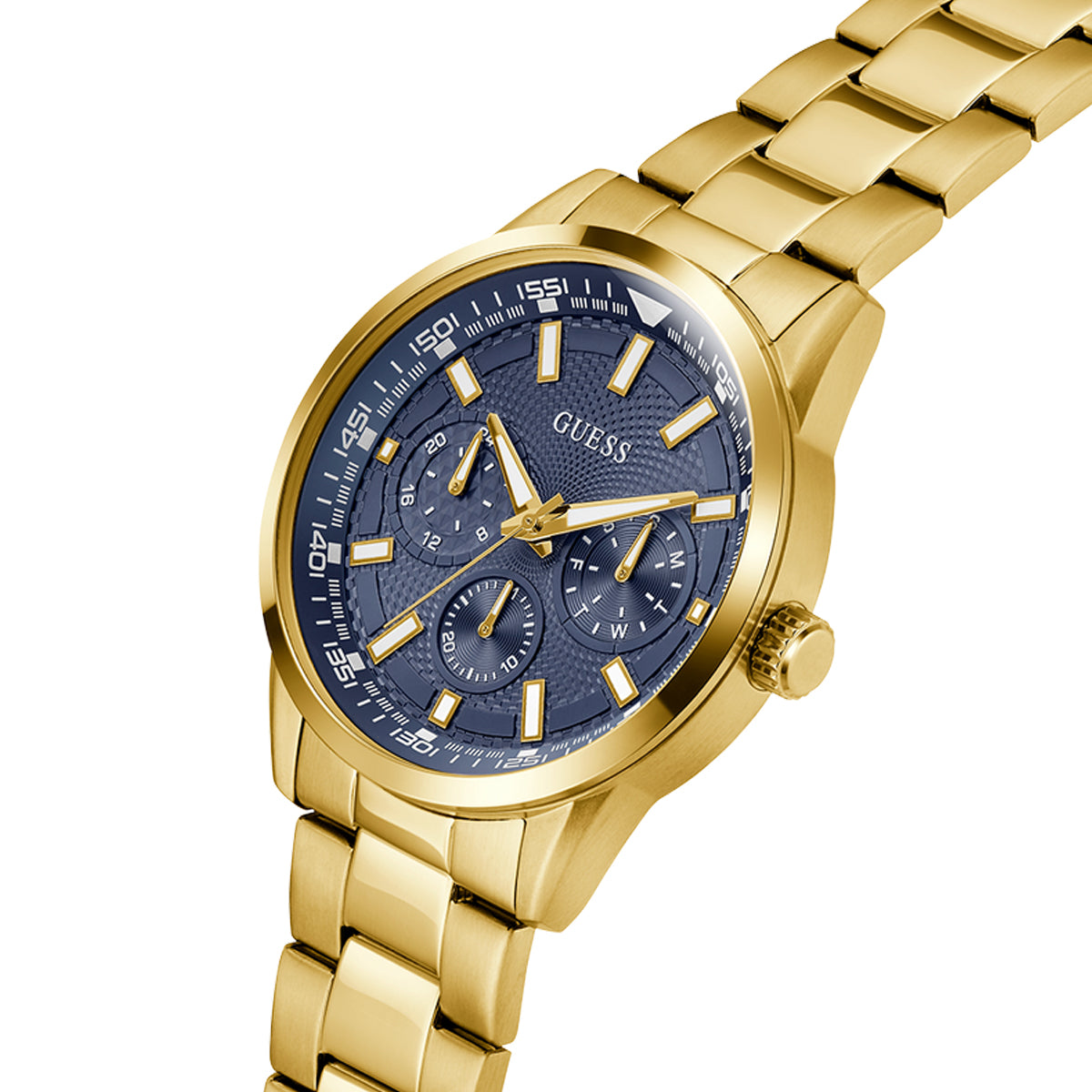 Orologio Guess Uomo GW0963G2 Cronografo Acciaio Nero Blu