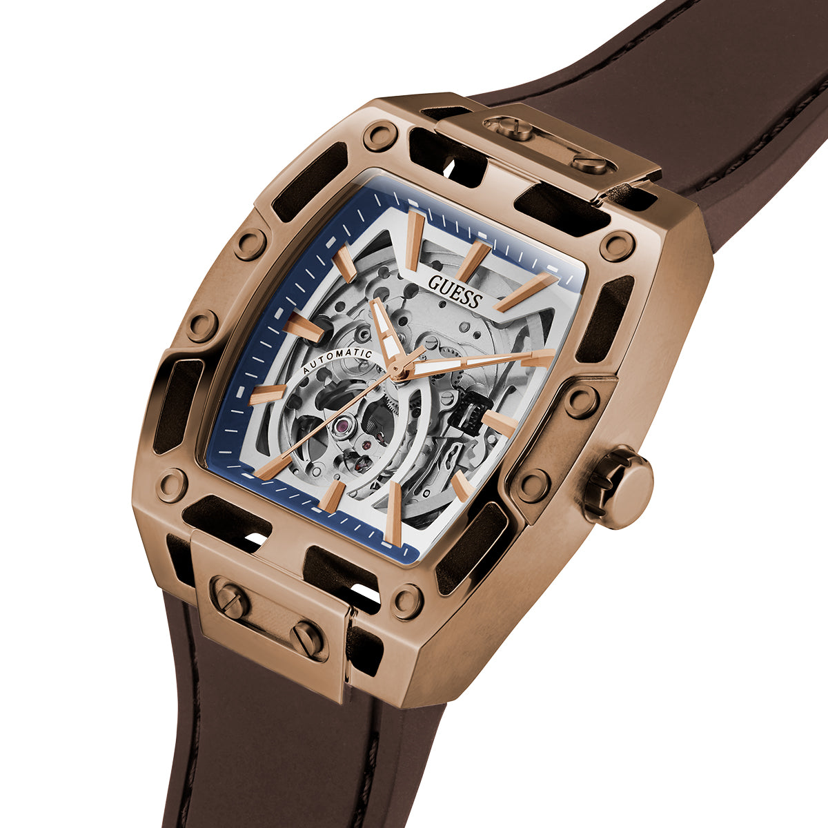 Orologio Guess Uomo GW0980G3 Solo Tempo Pelle Blu