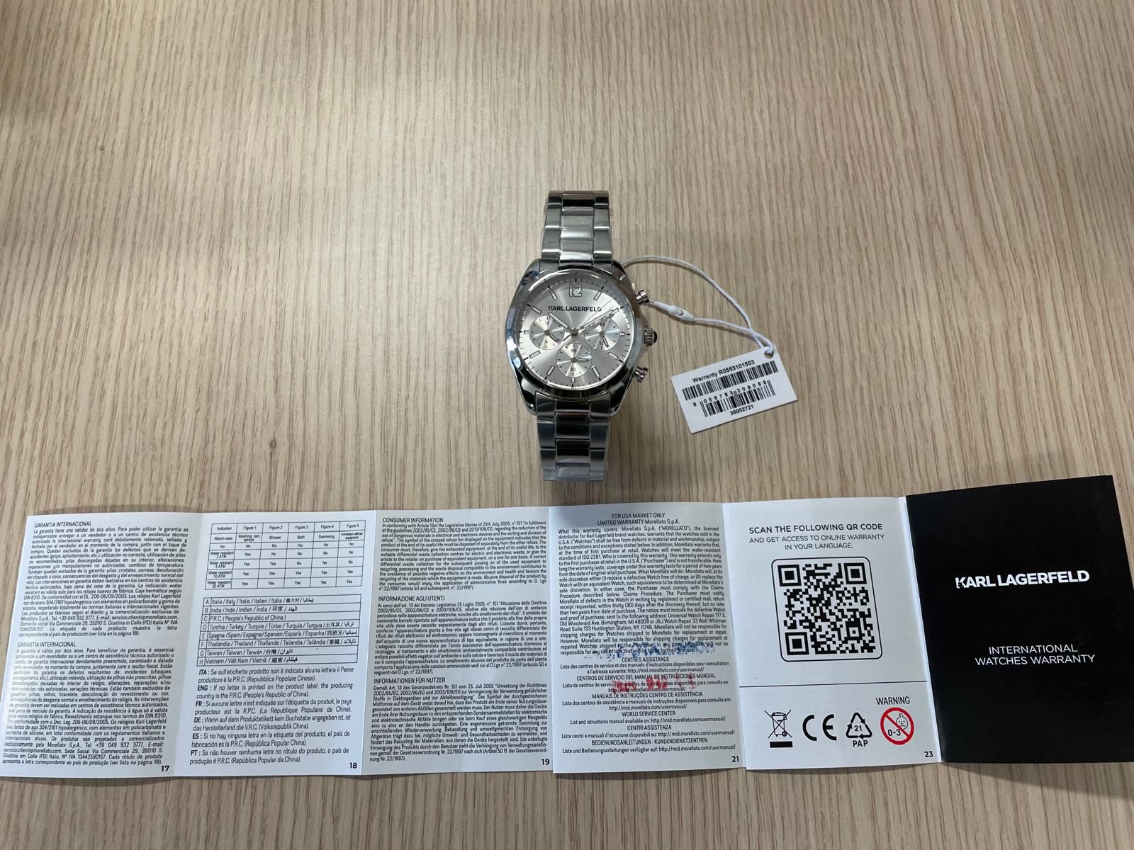Orologio Karl Lagerfeld R0553101503 Donna