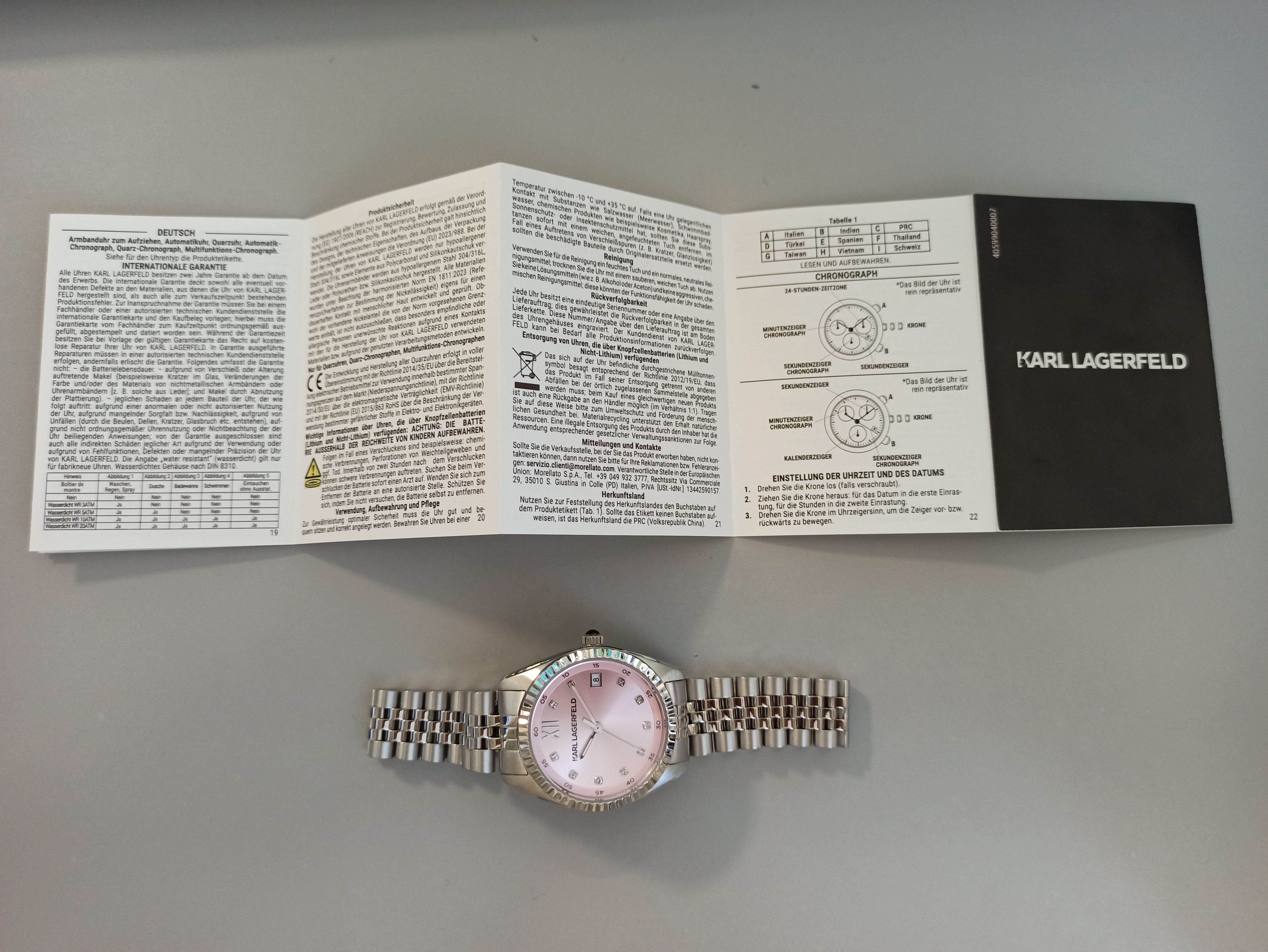 Orologio Karl Lagerfeld R0553108508 Donna