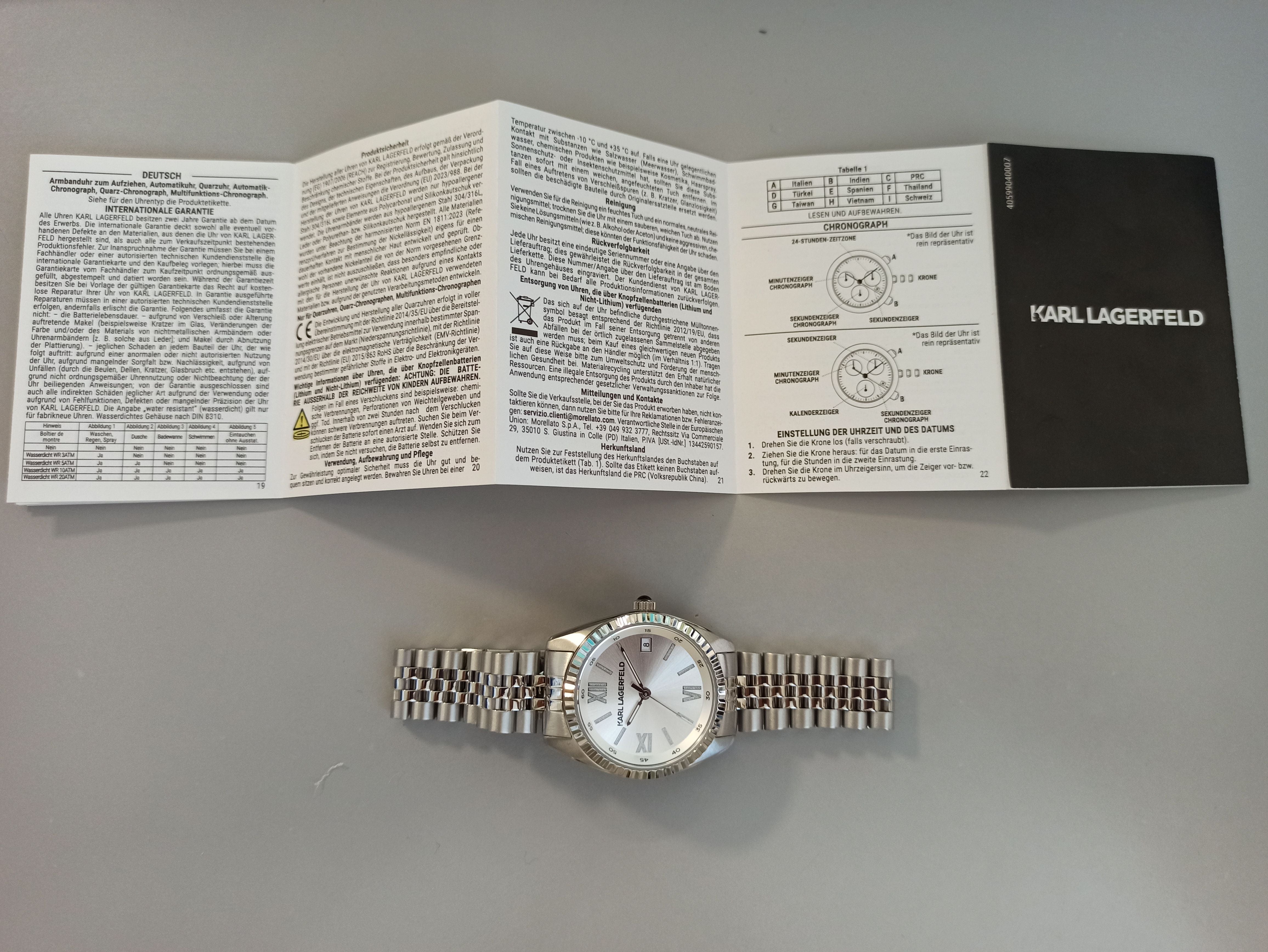 Orologio Karl Lagerfeld R0553108509 Donna