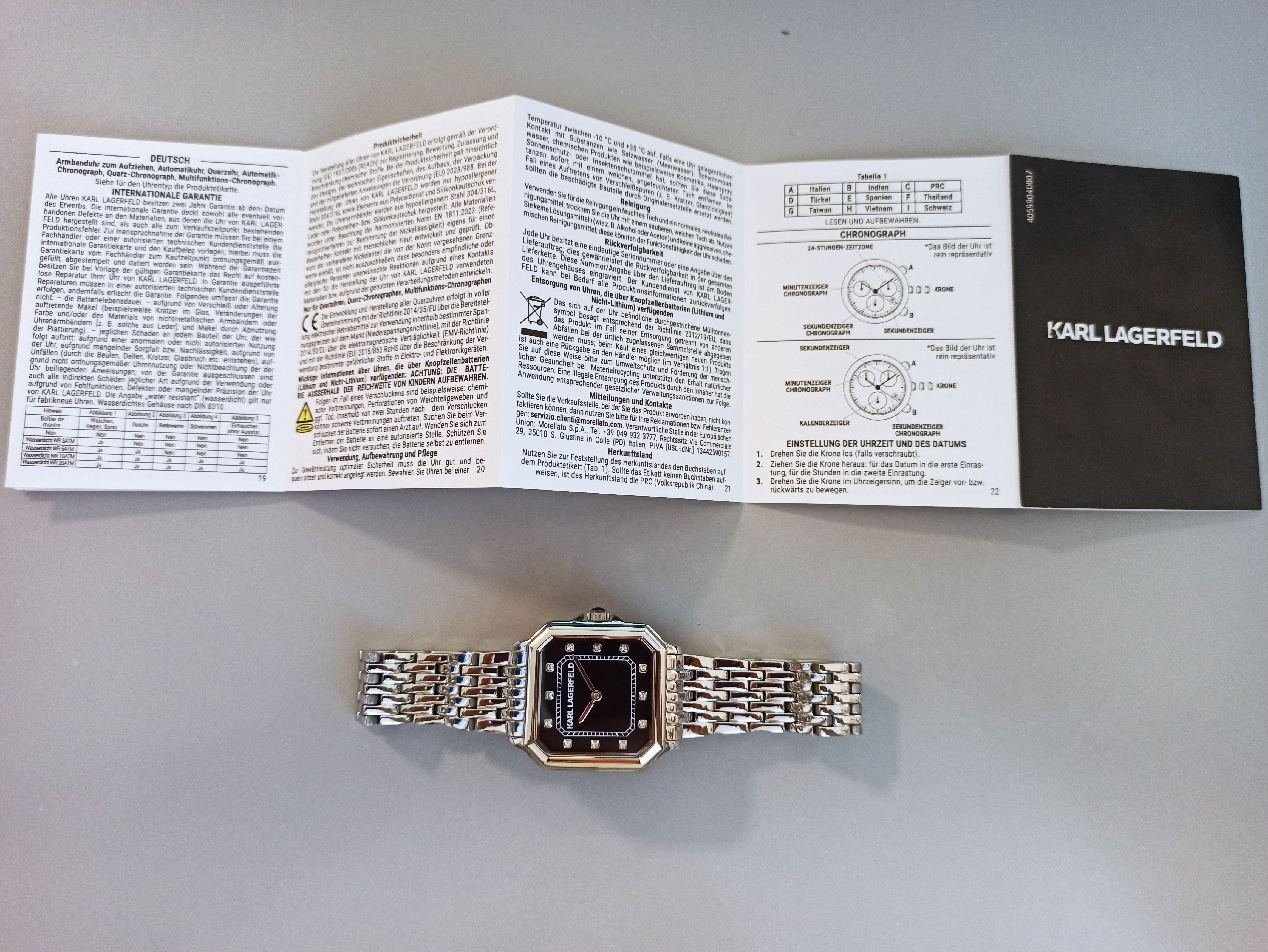 Orologio Karl Lagerfeld R0553110507 Donna