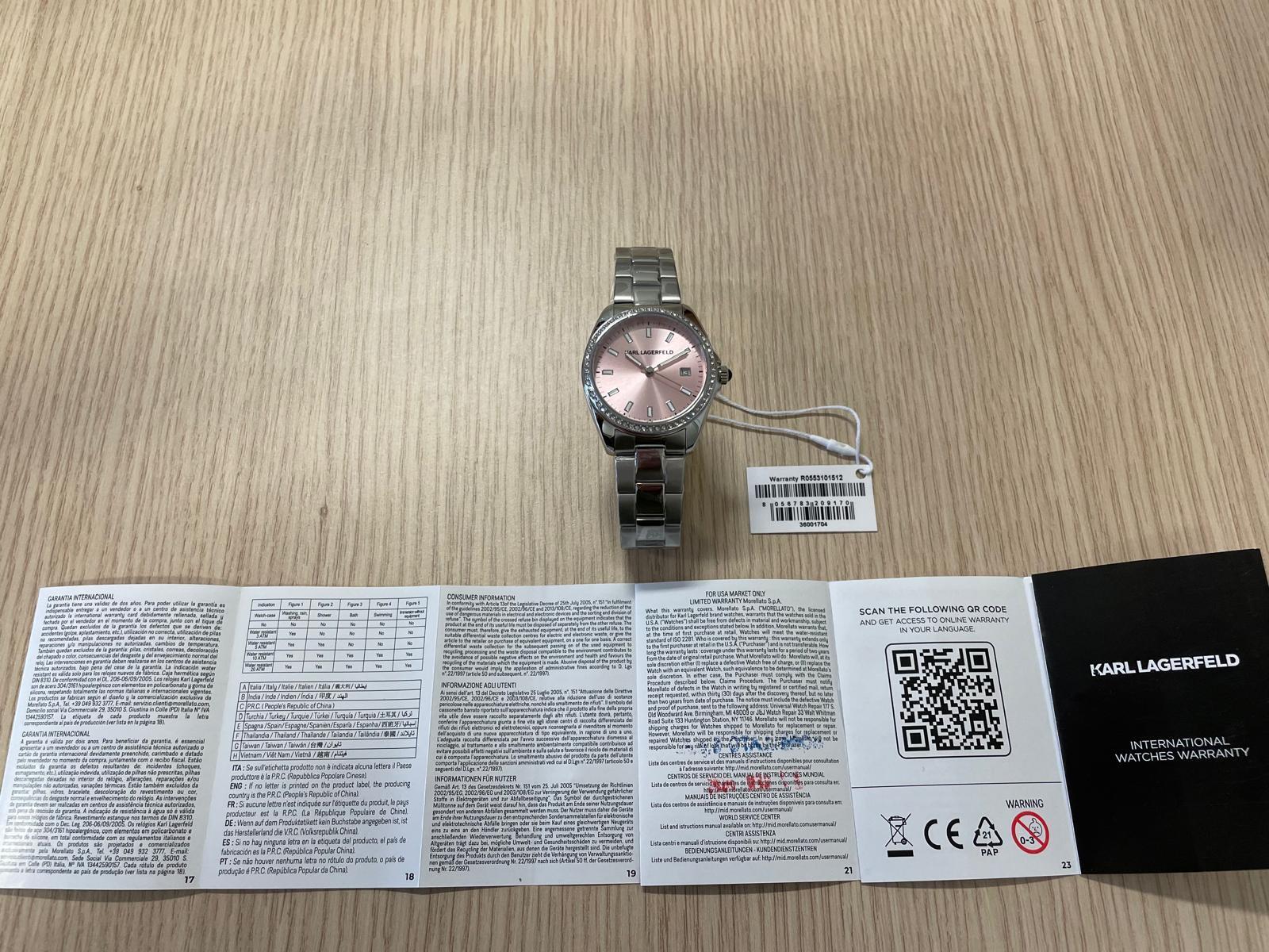 Karl Lagerfeld Round Essentials Women's Watch R0553101512