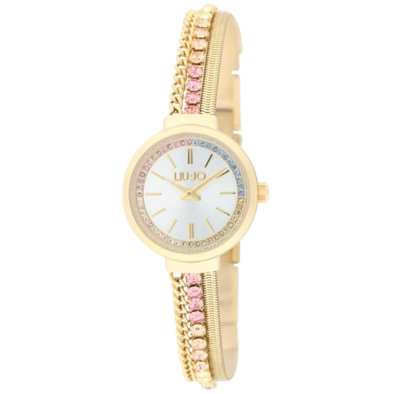 Orologio Liu Jo Donna TLJ2730 Pelle Bianca Cristalli