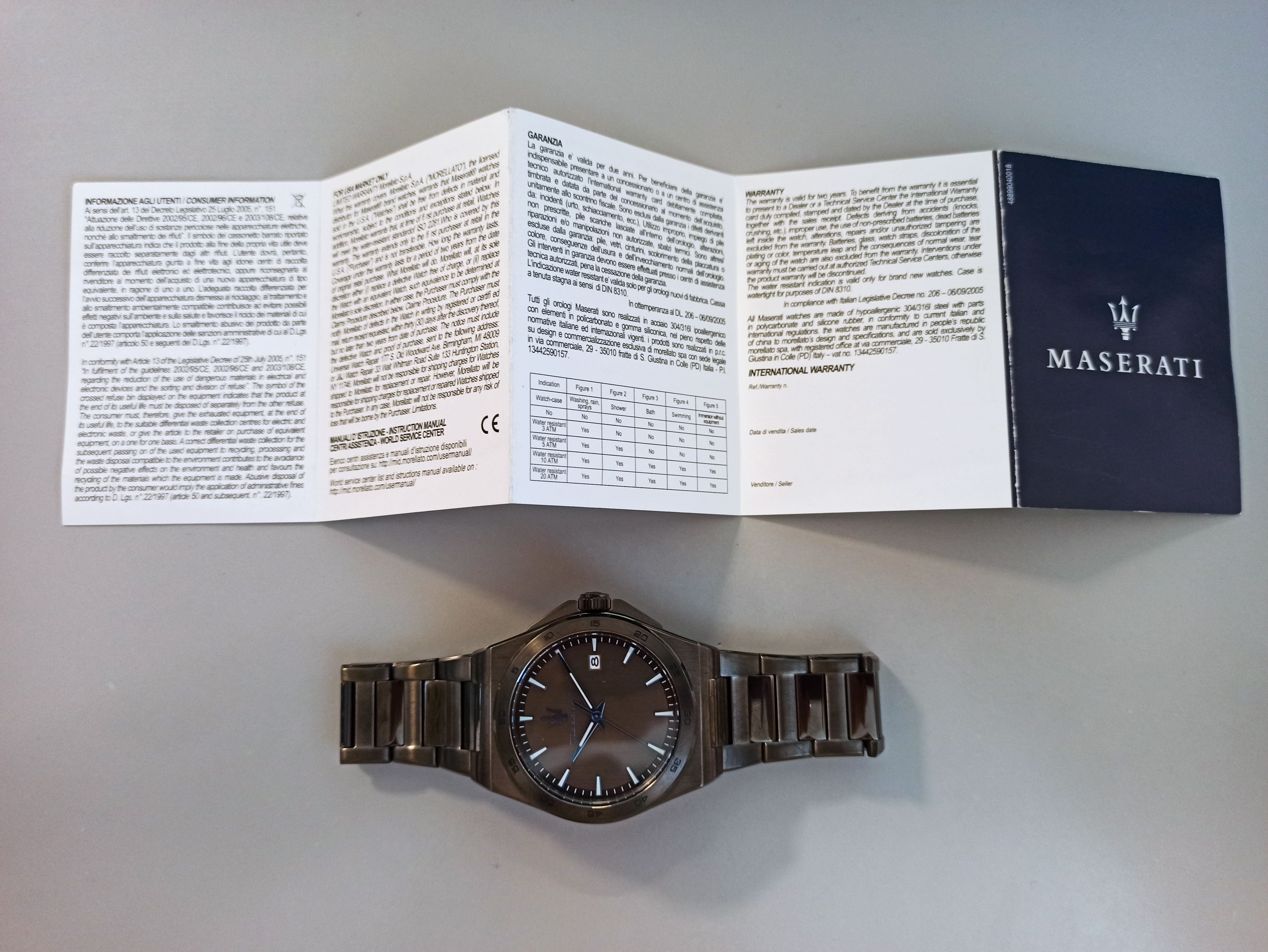 Orologio Maserati R8853154001 Uomo