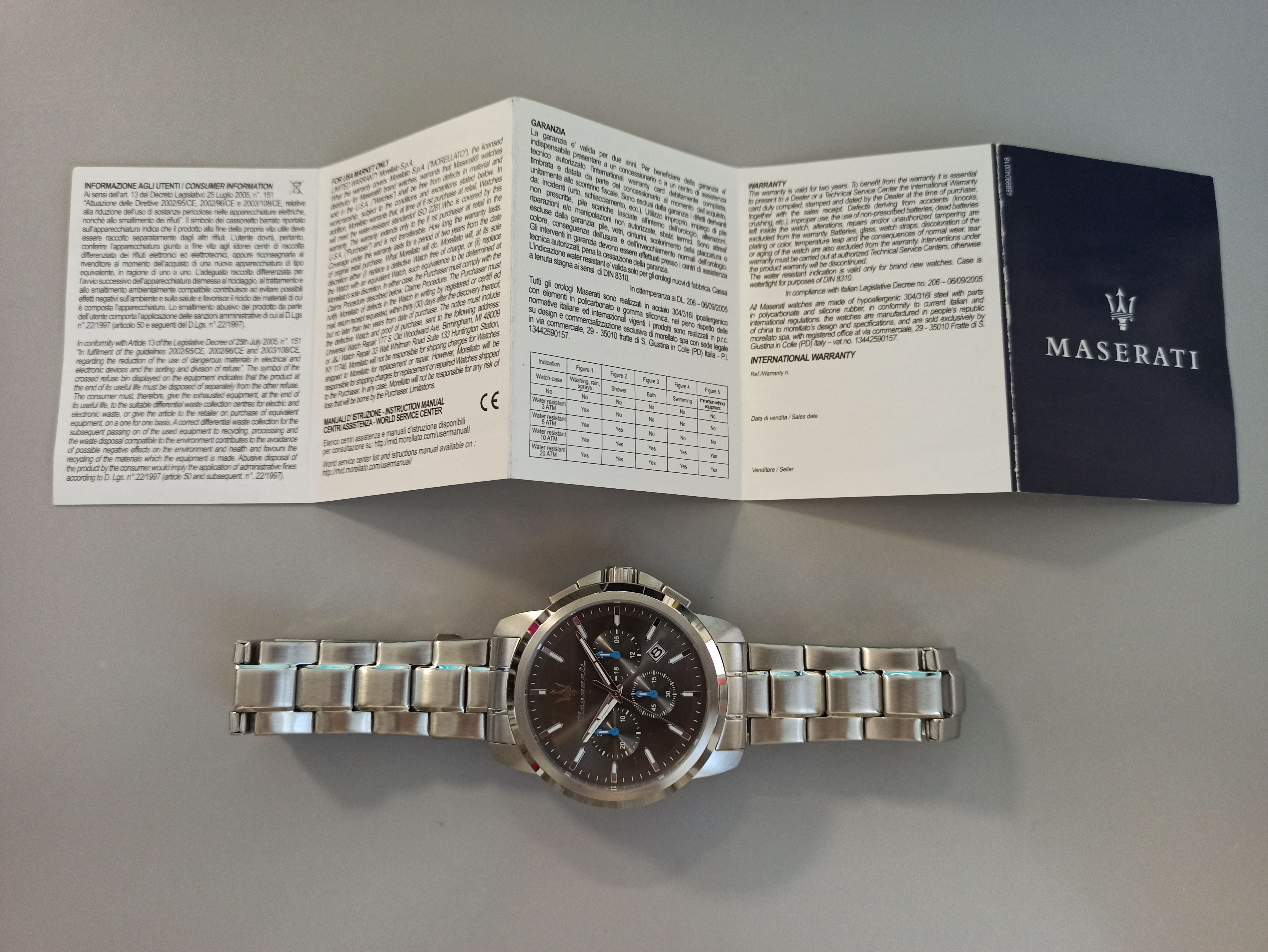 Orologio Maserati R8873621049 Uomo