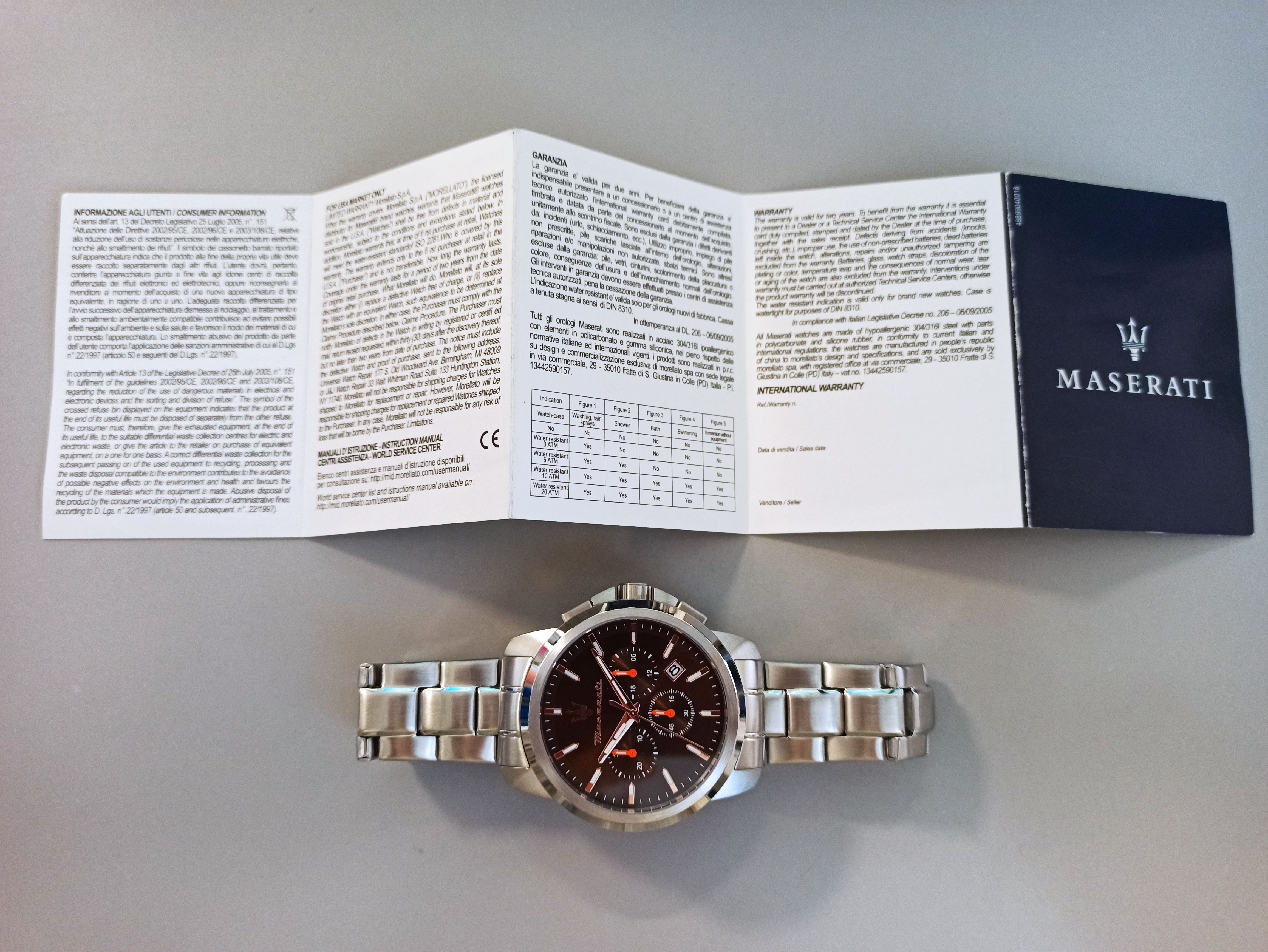 Orologio Maserati R8873621050 Uomo