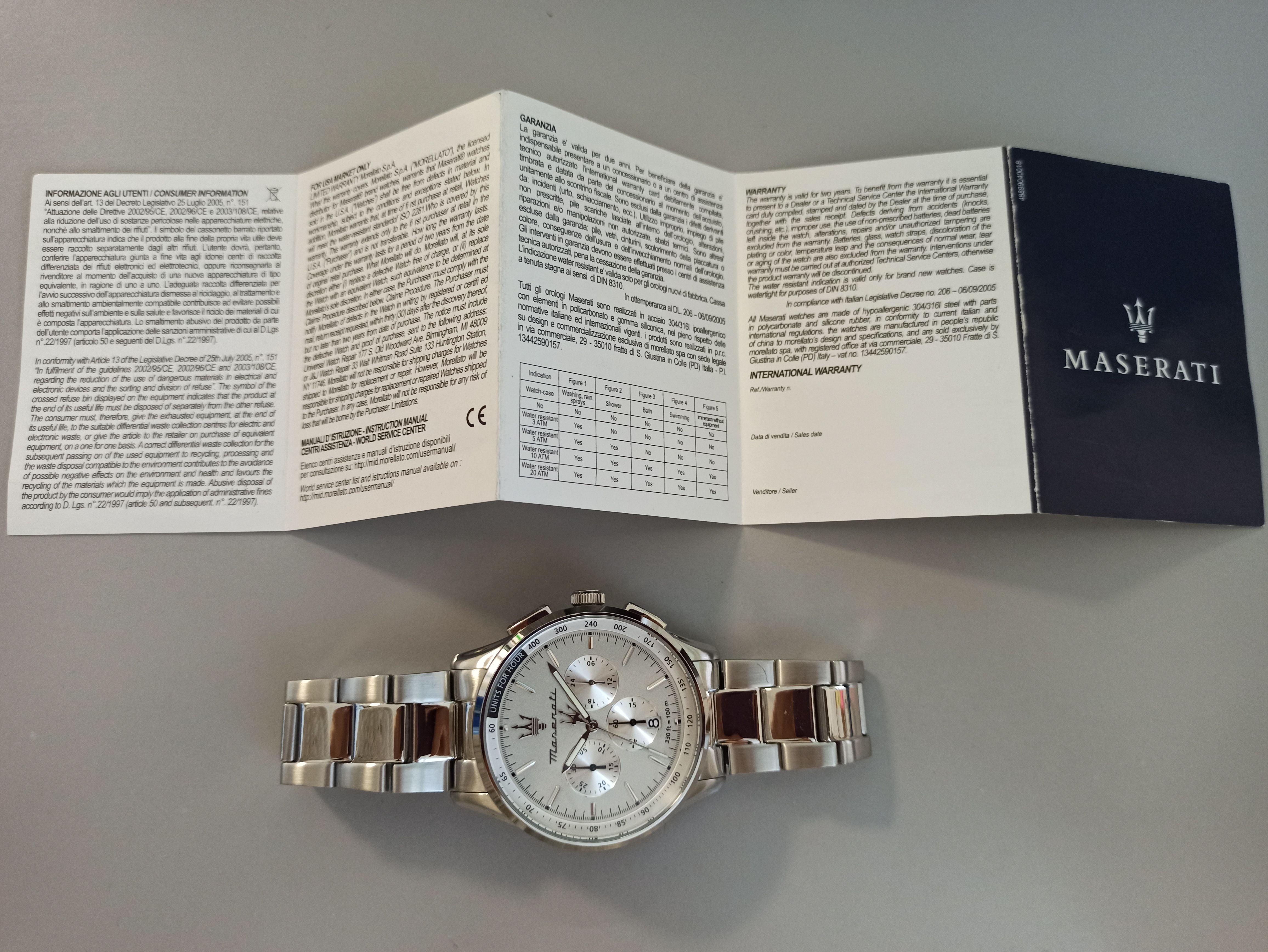 Orologio Maserati R8873624013 Uomo