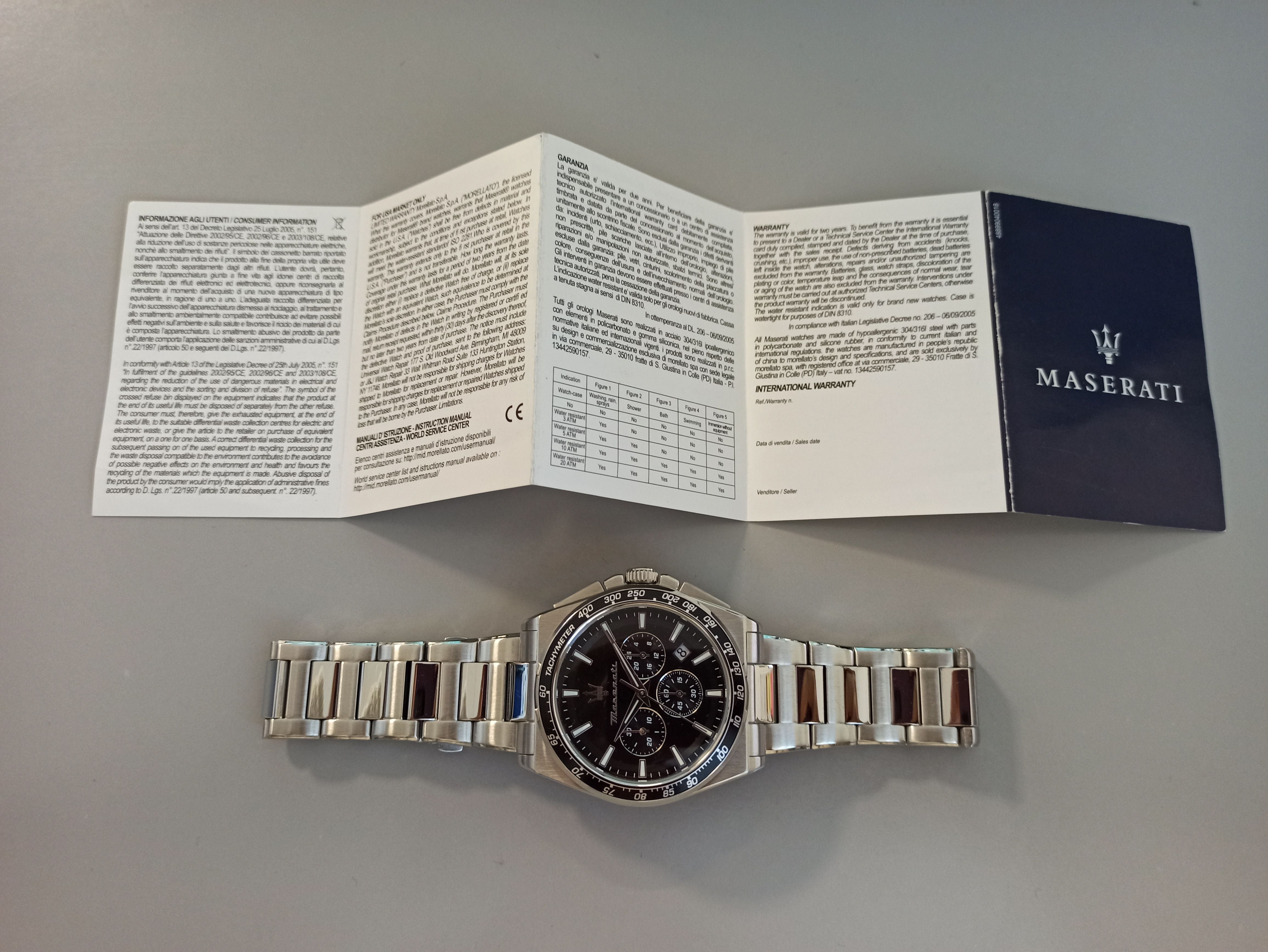 Orologio Maserati R8873652012 Uomo