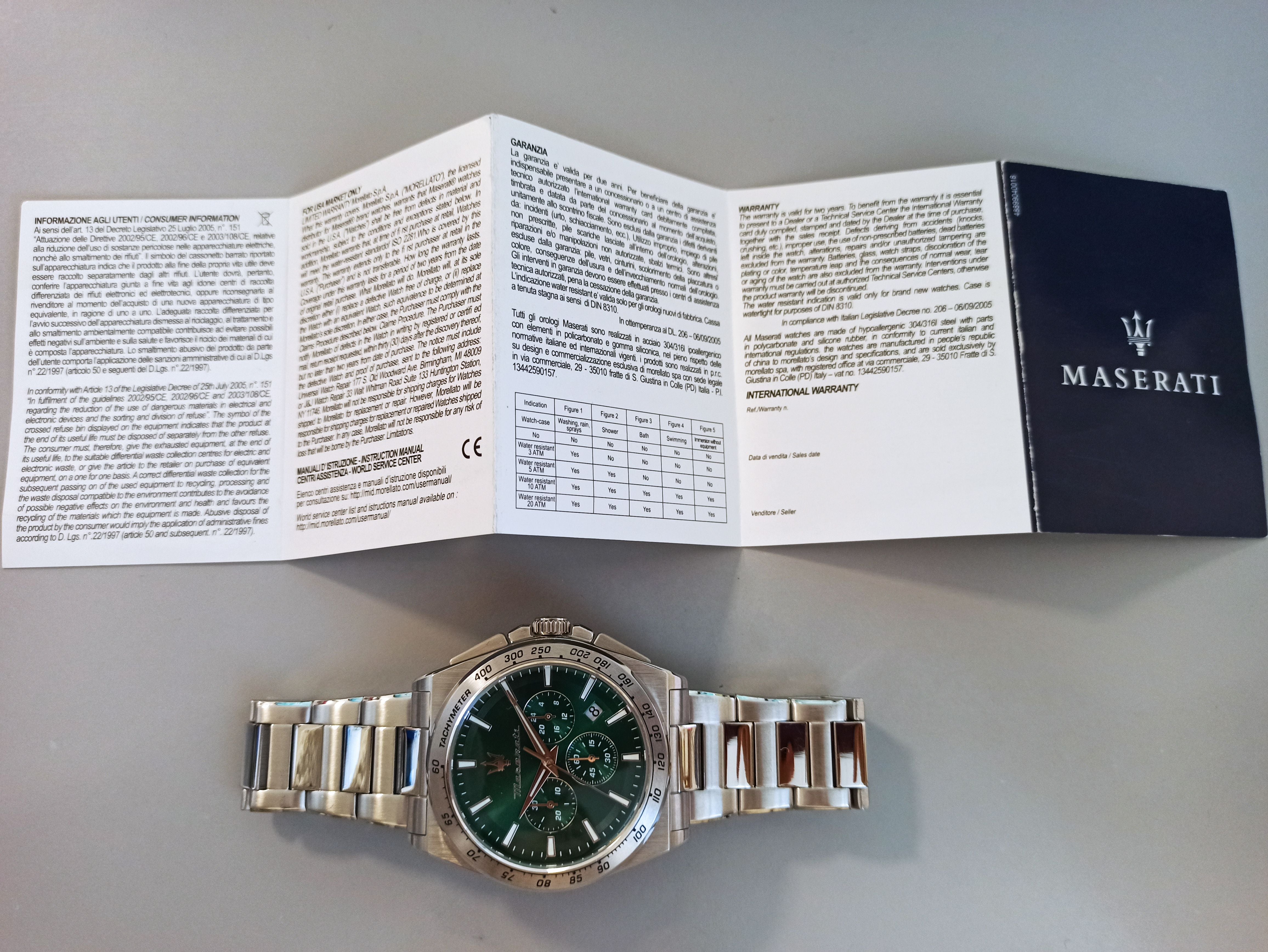 Orologio Maserati R8873652013 Uomo