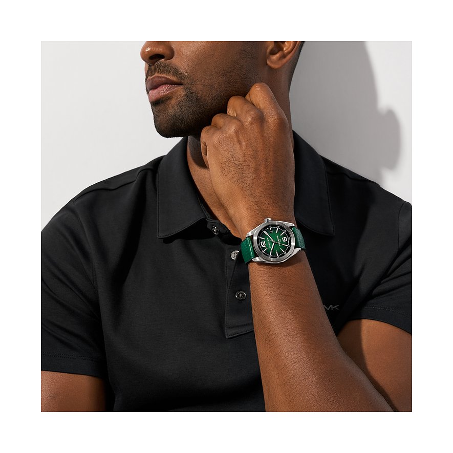 Orologio Michael Kors Accelerator MK9173 Sportivo Acciaio e Silicone Verde