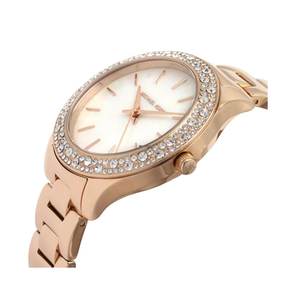 Orologio Michael Kors Donna MK4557 Oro Rosa Pelle Nera