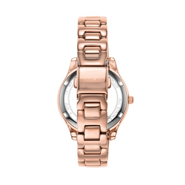 Orologio Michael Kors Donna MK4557 Oro Rosa Pelle Nera