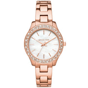 Orologio Michael Kors Donna MK4557 Oro Rosa Pelle Nera