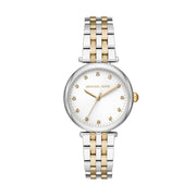 Orologio Michael Kors Donna MK4569 Pelle Bianca Oro Rosa