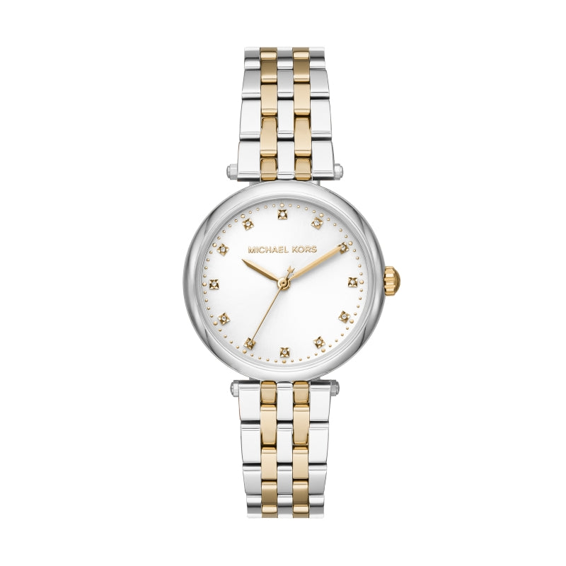 Orologio Michael Kors Donna MK4569 Pelle Bianca Oro Rosa