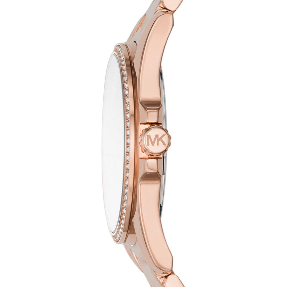 Orologio Michael Kors Donna MK6694 Pelle Bianca Oro Rosa