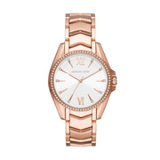 Orologio Michael Kors Donna MK6694 Pelle Bianca Oro Rosa
