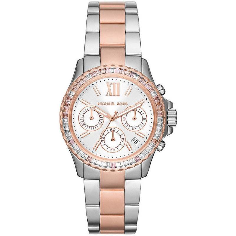 Orologio Michael Kors Donna MK7214 Crono Oro Rosa Cristalli
