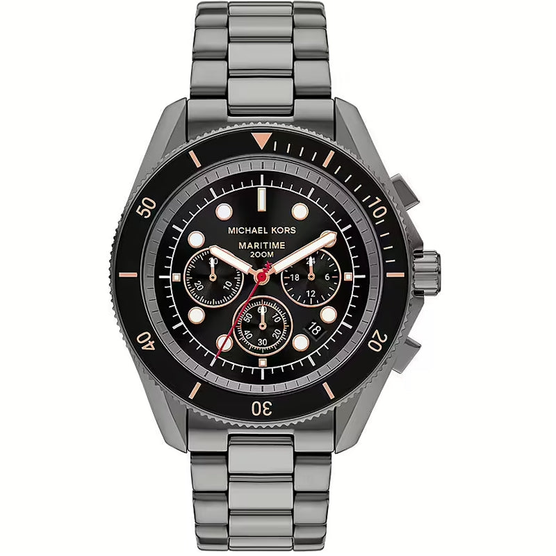 Orologio Michael Kors MK9204 Cronografo Maritime Acciaio Gunmetal