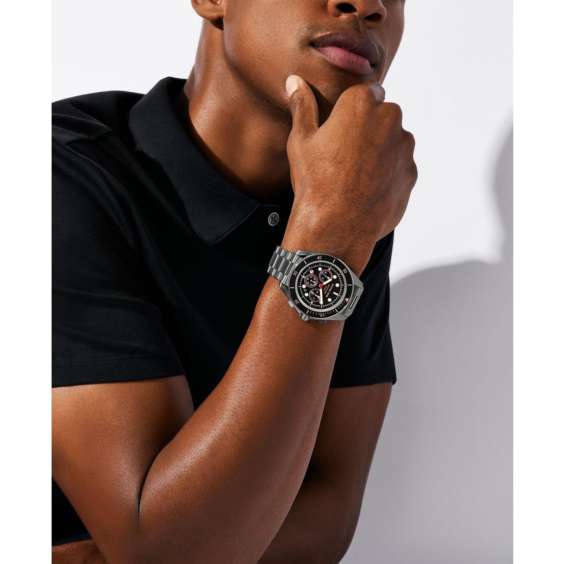 Orologio Michael Kors MK9204 Cronografo Maritime Acciaio Gunmetal