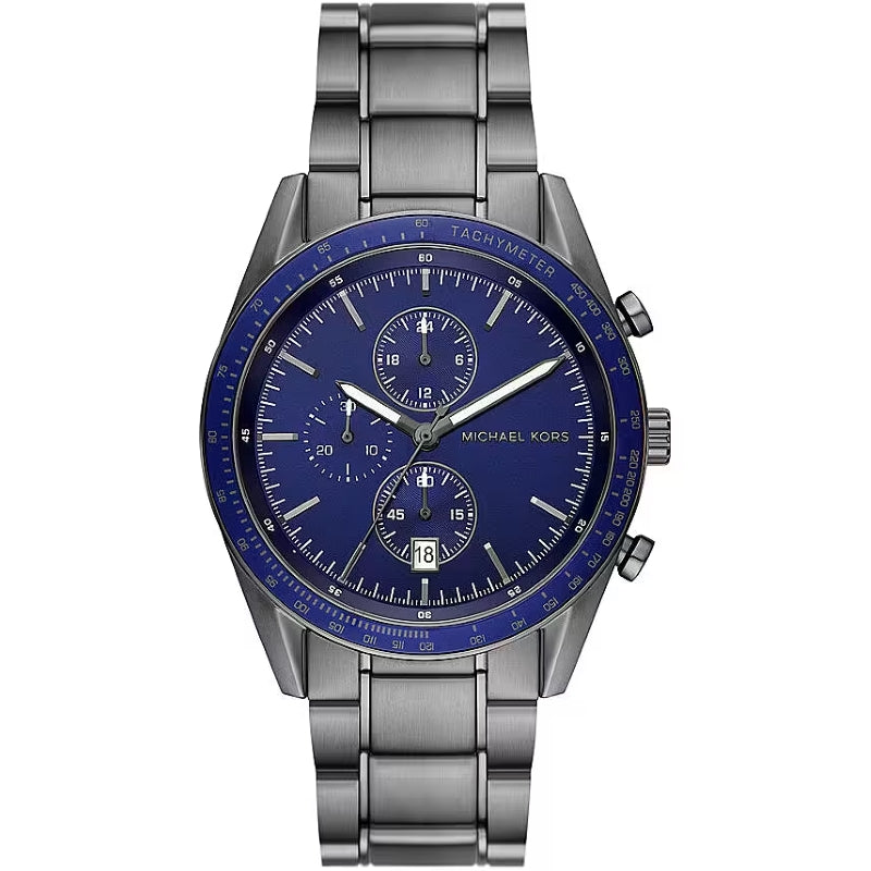 Orologio Michael Kors Uomo MK9111 Solo Tempo Acciaio Nero Blu