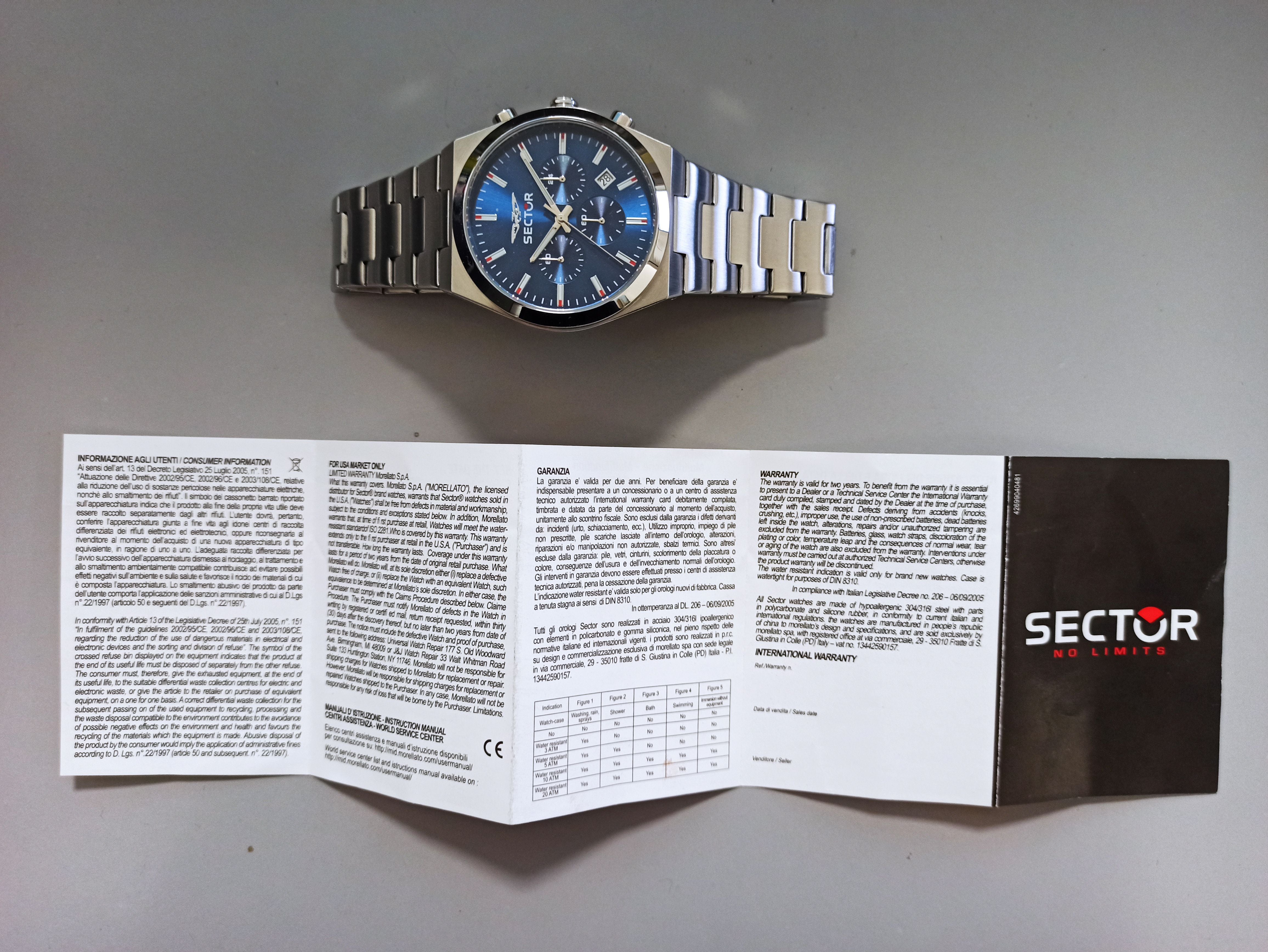 Orologio Sector R3273301003 Uomo