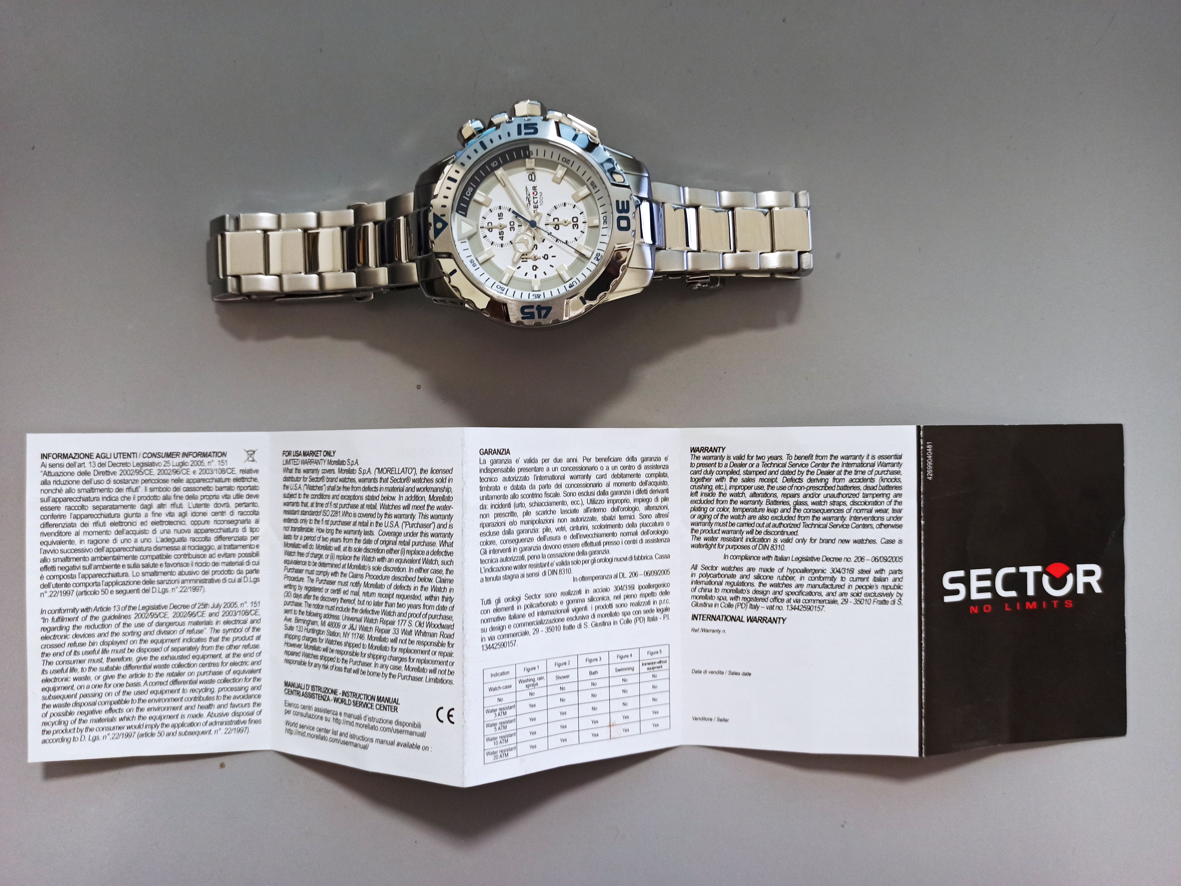 Orologio Sector R3273735007 Uomo