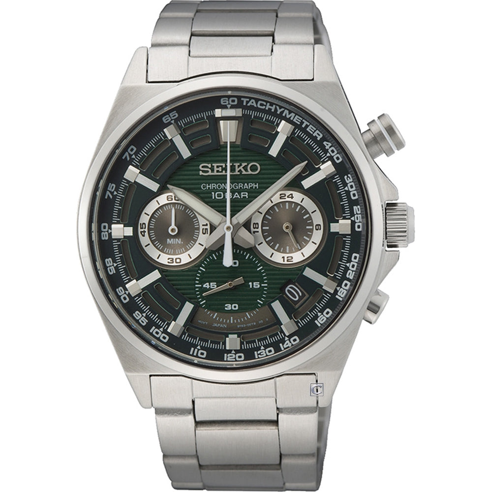 Orologio Seiko Chronograph Quartz Acciaio Blu 41.5mm Sportivo