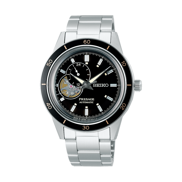 Seiko Presage Cocktail Time Open Heart Silver Automatic Watch