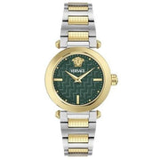 Orologio Versace Greek VE5B00525 Bicolore Donna con Quadrante Verde