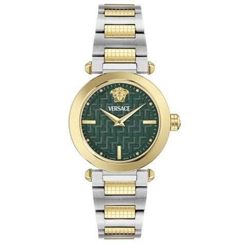 Orologio Versace Greek VE5B00525 Bicolore Donna con Quadrante Verde