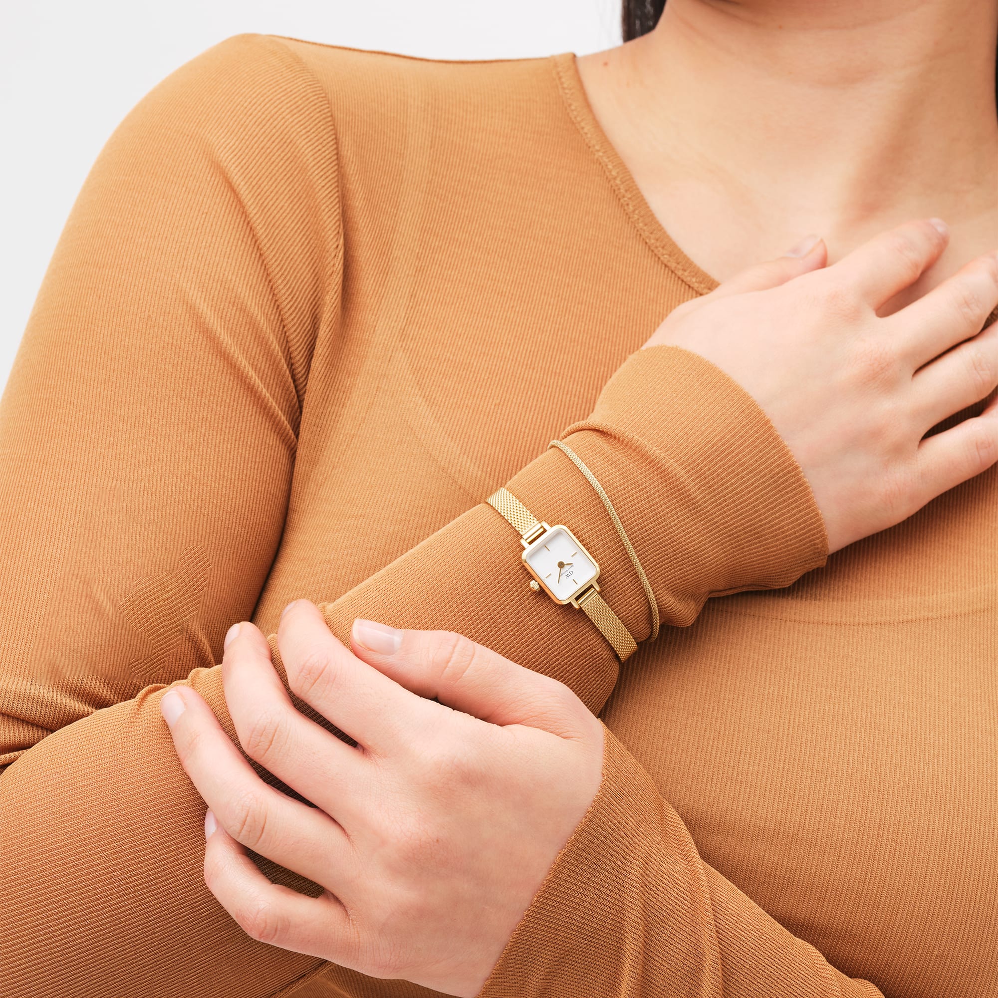 Daniel Wellington Quadro Mini Evergold Women's Watch DW00100725