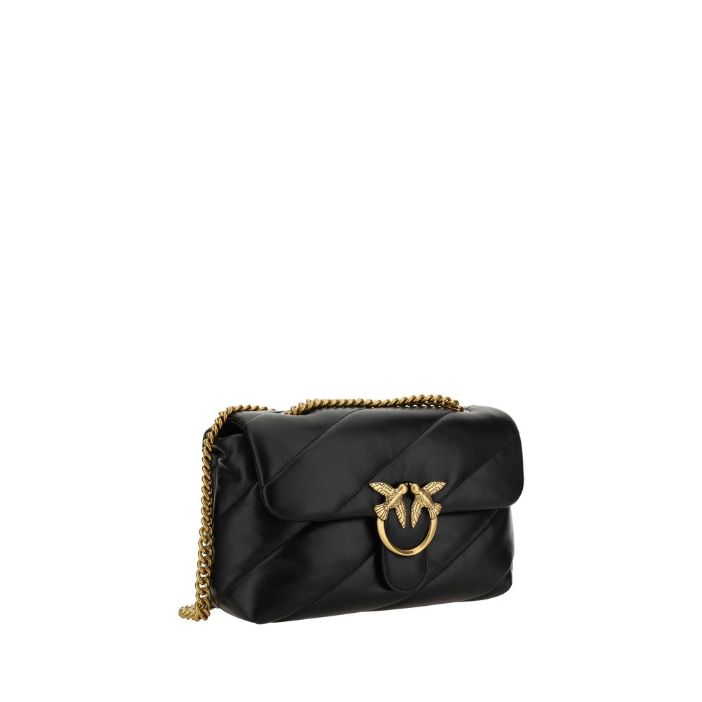 PINKO Love Classic Borsa a Tracolla Trapuntata Nera SS26