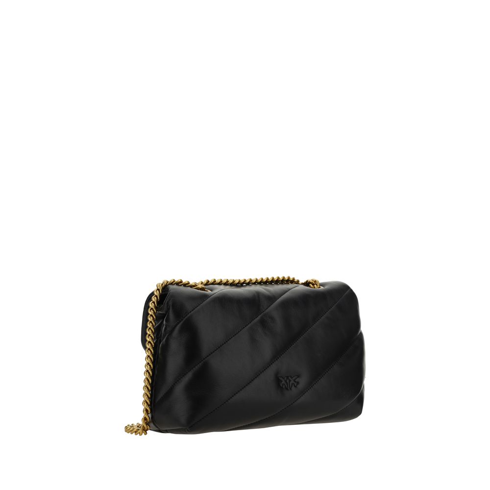 PINKO Love Classic Borsa a Tracolla Trapuntata Nera SS26