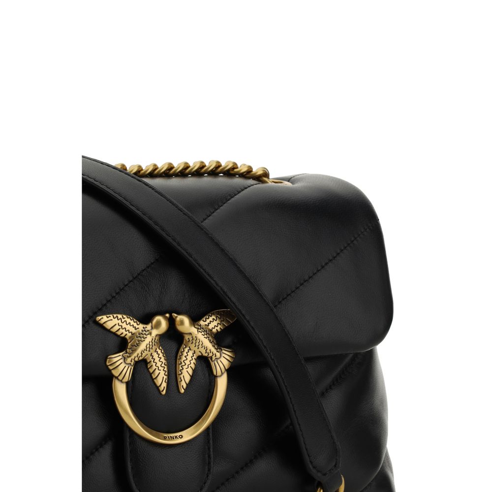 PINKO Love Classic Borsa a Tracolla Trapuntata Nera SS26
