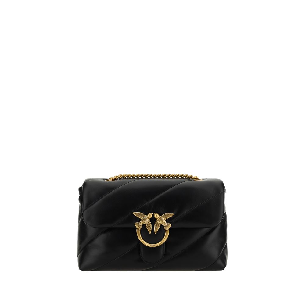 PINKO Love Classic Borsa a Tracolla Trapuntata Nera SS26