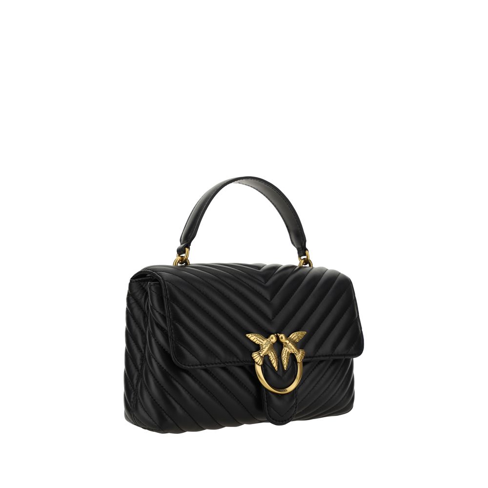 PINKO Love Lady Borsa a Mano Media Trapuntata Nera SS26