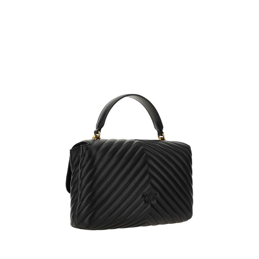 PINKO Love Lady Borsa a Mano Media Trapuntata Nera SS26