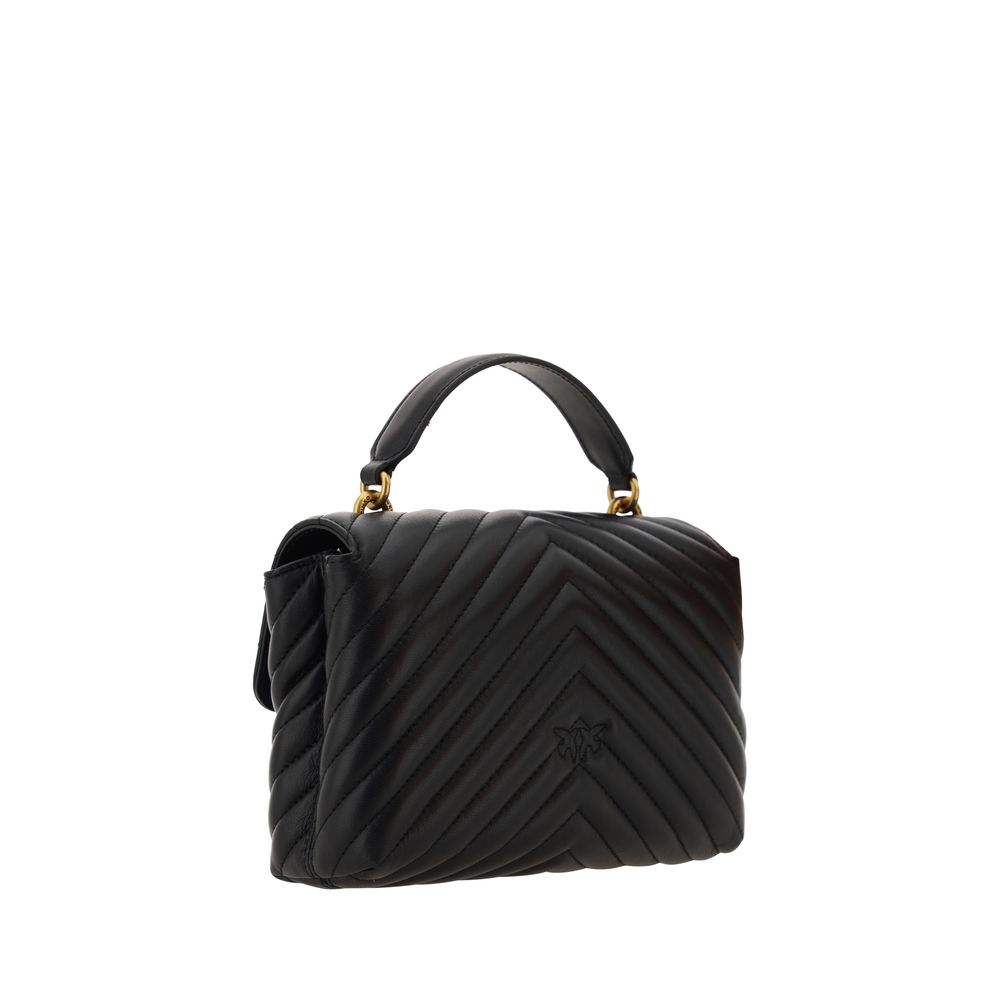 PINKO Love Lady Mini Borsa a Mano Trapuntata Nera SS26