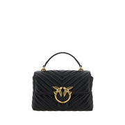 PINKO Love Lady Mini Borsa a Mano Trapuntata Nera SS26