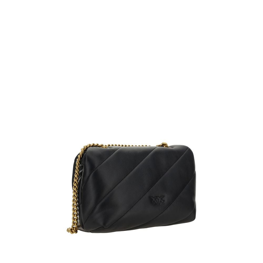 PINKO Love Mini Puff Borsa a Tracolla Trapuntata Nera SS26 (2)