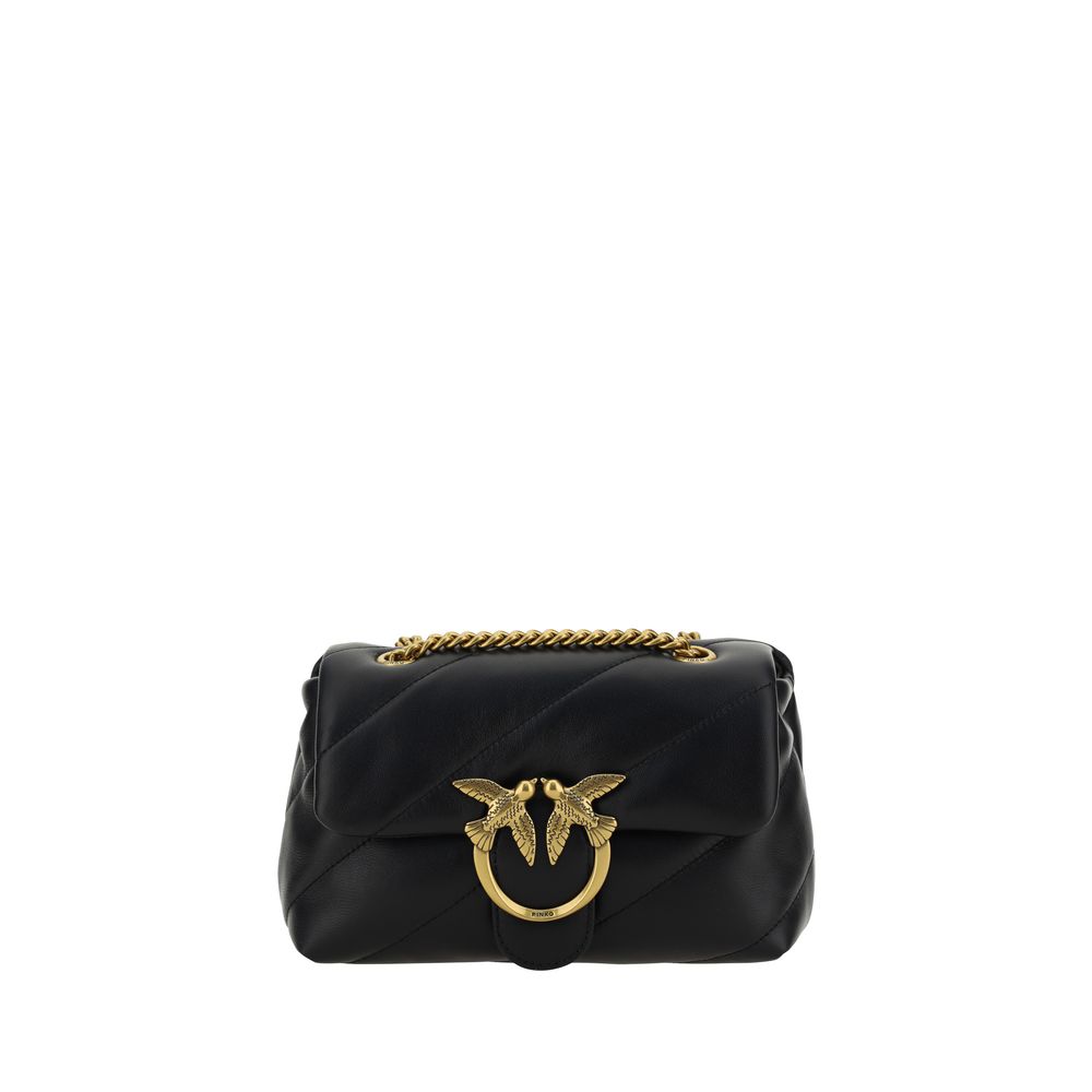 PINKO Love Mini Puff Borsa a Tracolla Trapuntata Nera SS26 (2)