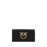 PINKO Love One Borsa a Tracolla/Portafoglio in Pelle Nera SS26