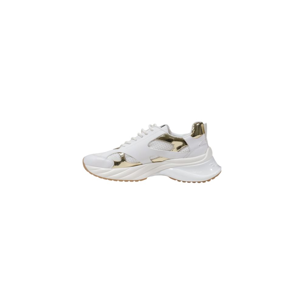 PINKO Sneakers Chunky Bianche in Pelle e Inserti Mesh