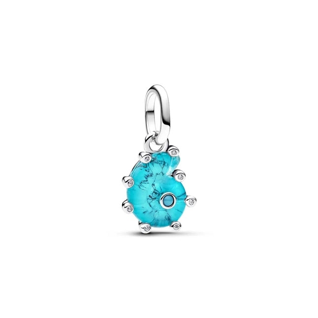 Pandora Charm Pendant Shell Murano Glass Turquoise 793900C01